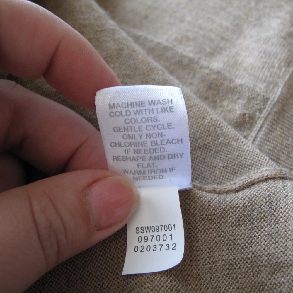 J.JILL 100% Merino Wool Beige Sweater - Picture 8 of 11